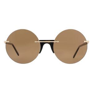Andy Wolf Brown Metal  Sunglasses